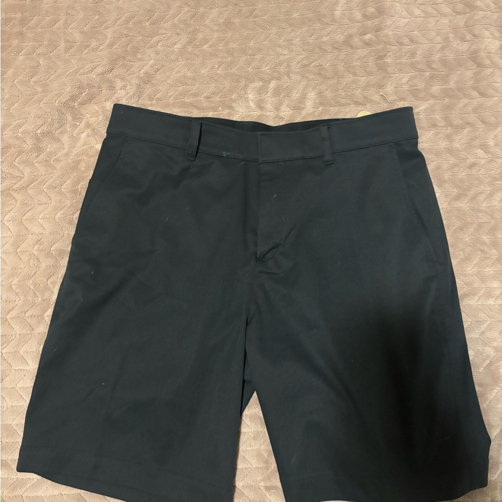 Nike Men's Black Flat-Front Performance Shorts